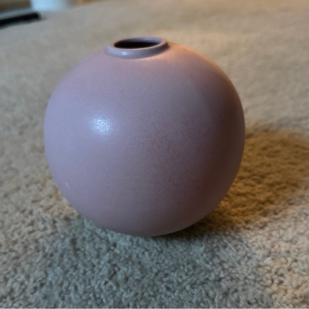 H&M Soft Pink Spherical Vase